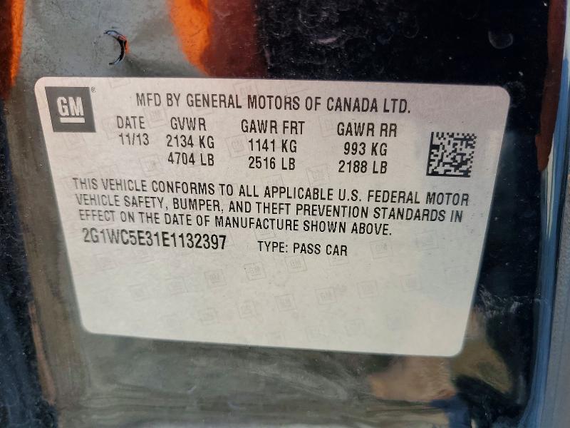 Продажа на аукционе авто 2014 Chevrolet Impala Limited, vin: 2G1WC5E31E1132397, номер лота: 64150696