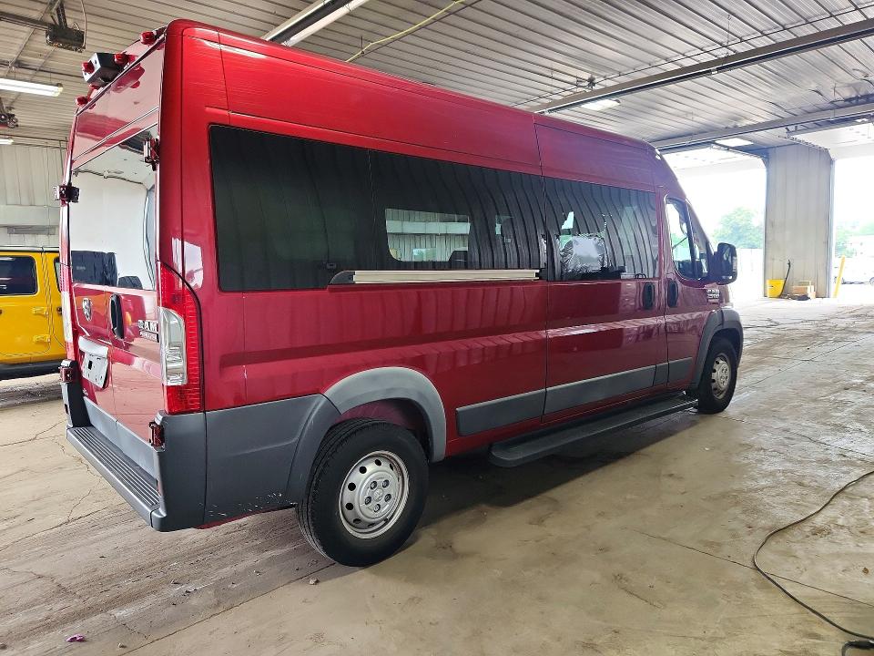 63936006 :رقم المزاد ، 3C7WRVPG4JE129922 vin ، 2018 Ram Promaster 2500 مزاد بيع