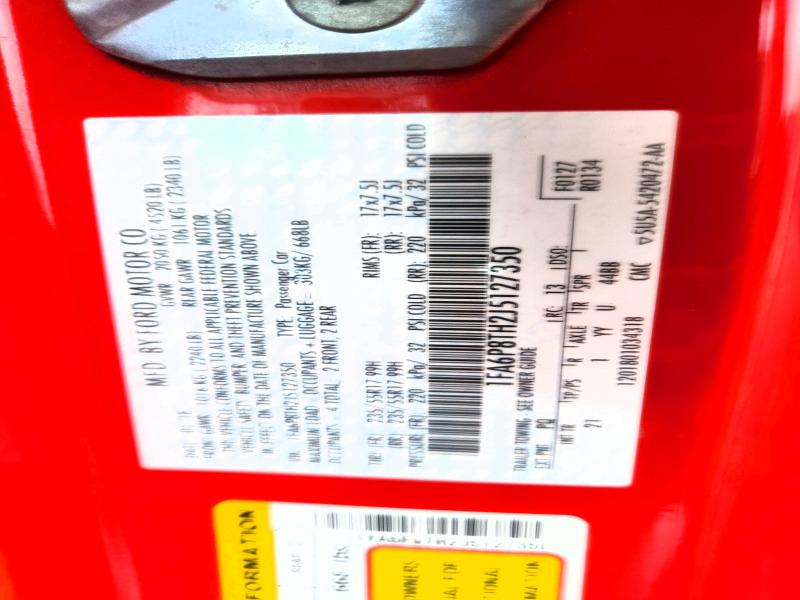 63846046 :رقم المزاد ، 1FA6P8TH2J5127350 vin ، 2018 Ford Mustang مزاد بيع