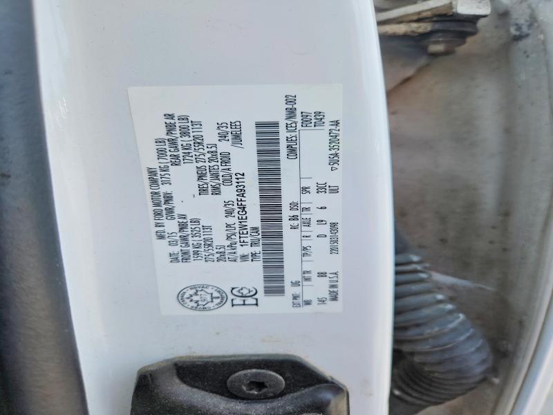 64280806 :رقم المزاد ، 1FTEW1EG4FFA93112 vin ، 2015 Ford F150 مزاد بيع