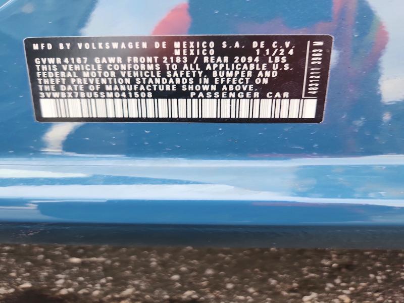 Aukcja sprzedaży 2025 Volkswagen Jetta, vin: 3VWBX7BU5SM041508, numer aukcji: 66314566