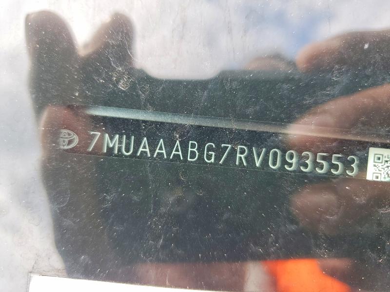 Продаж на аукціоні авто 2024 Toyota Corolla Cross, vin: 7MUAAABG7RV093553, номер лоту: 66042566
