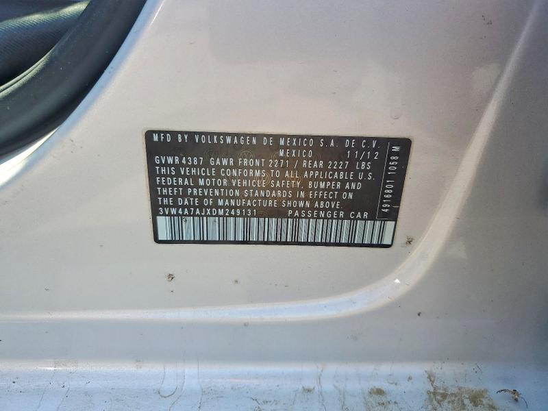 Aukcja sprzedaży 2013 Volkswagen Jetta, vin: 3VW4A7AJXDM249131, numer aukcji: 64639806