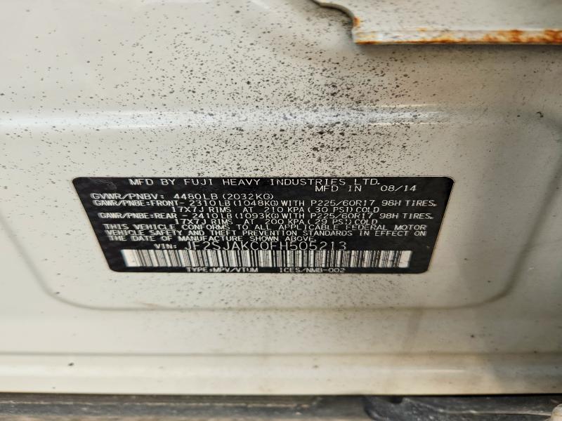 Продаж на аукціоні авто 2015 Subaru Forester, vin: JF2SJAKC0FH505213, номер лоту: 62852076
