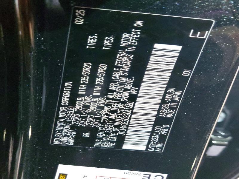 Aukcja sprzedaży 2025 Lexus Nx 350h, vin: JTJHKCEZ0S2061360, numer aukcji: 64031976
