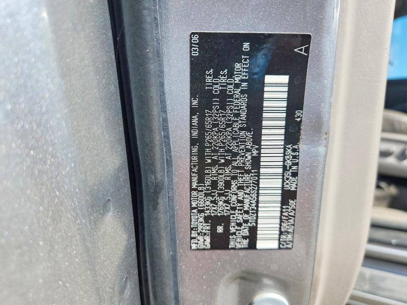 Продаж на аукціоні авто 2006 Toyota Sequoia, vin: 5TDZT34A56S277011, номер лоту: 64460796