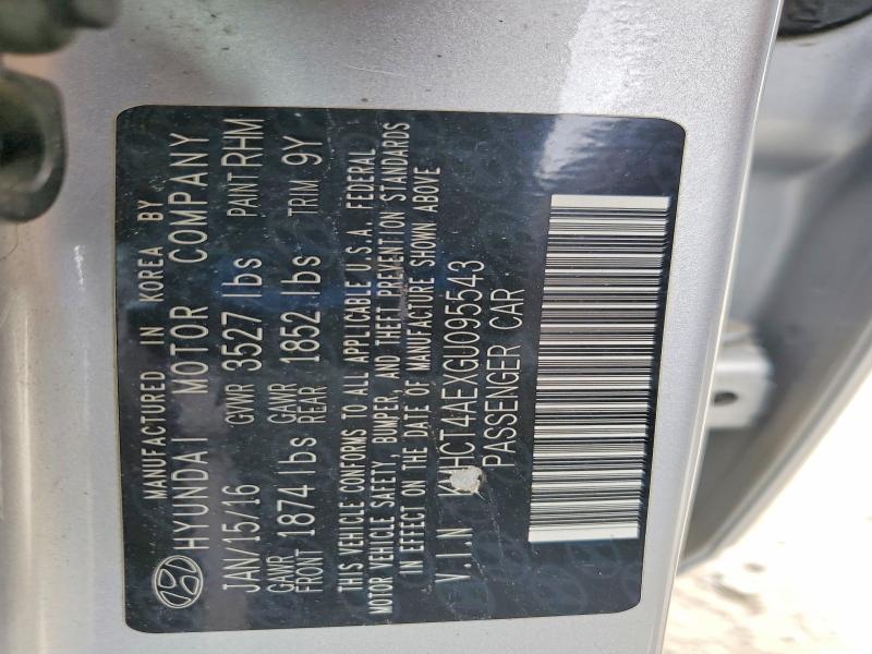 Продаж на аукціоні авто 2016 Hyundai Accent, vin: KMHCT4AEXGU095543, номер лоту: 64199266