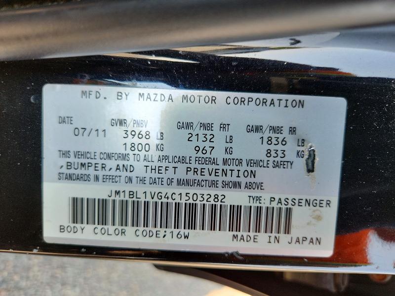 Aukcja sprzedaży 2012 Mazda 3, vin: JM1BL1VG4C1503282, numer aukcji: 64956446