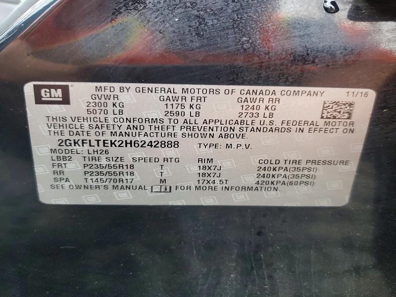 Продаж на аукціоні авто 2017 Gmc Terrain, vin: 2GKFLTEK2H6242888, номер лоту: 65900936