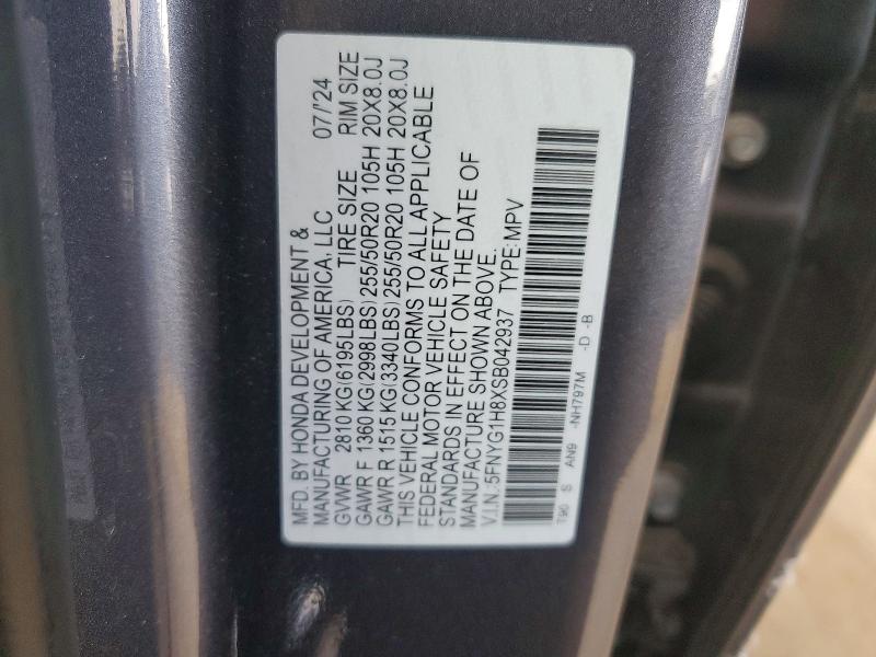 Aukcja sprzedaży 2025 Honda Pilot, vin: 5FNYG1H8XSB042937, numer aukcji: 64692516