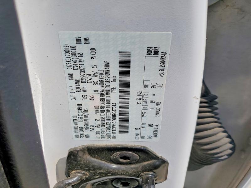 2017 Ford F150 მანქანა იყიდება აუქციონზე, vin: 1FTEW1EF0HKC87315, აუქციონის ნომერი: 64418086