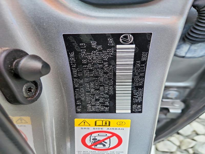 Aukcja sprzedaży 2018 Lexus Es, vin: 58ABK1GG4JU083264, numer aukcji: 61647186