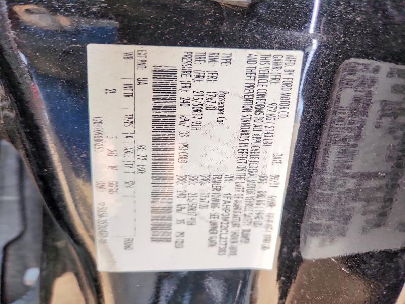 2012 Ford Focus მანქანა იყიდება აუქციონზე, vin: 1FAHP3M22CL237383, აუქციონის ნომერი: 66699446