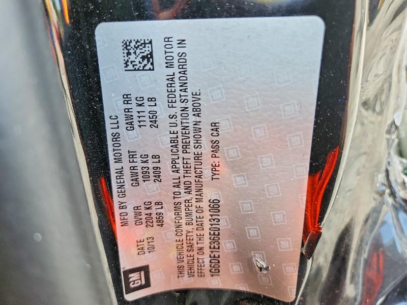 64034436 :رقم المزاد ، 1G6DE1E36E0131066 vin ، 2014 Cadillac Cts مزاد بيع