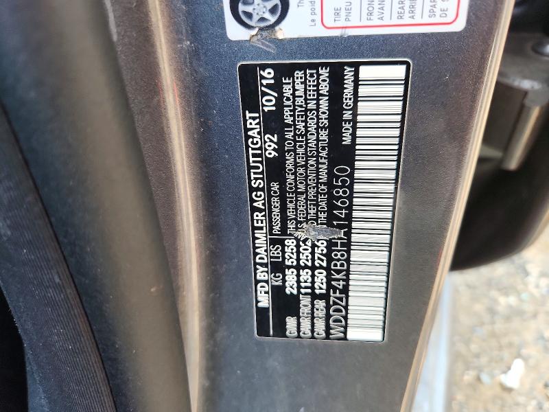 Продаж на аукціоні авто 2017 Mercedes-benz E, vin: WDDZF4KB8HA146850, номер лоту: 64847666