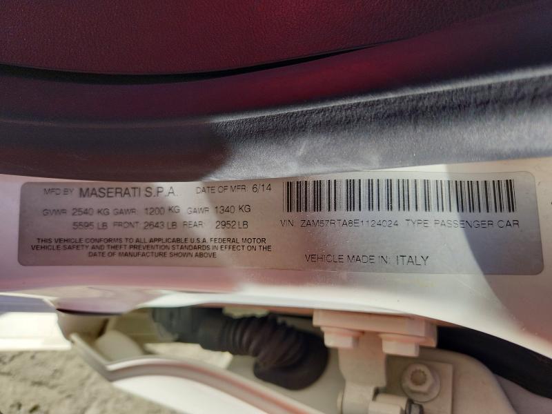 Aukcja sprzedaży 2014 Maserati Ghibli, vin: ZAM57RTA8E1124024, numer aukcji: 64623796