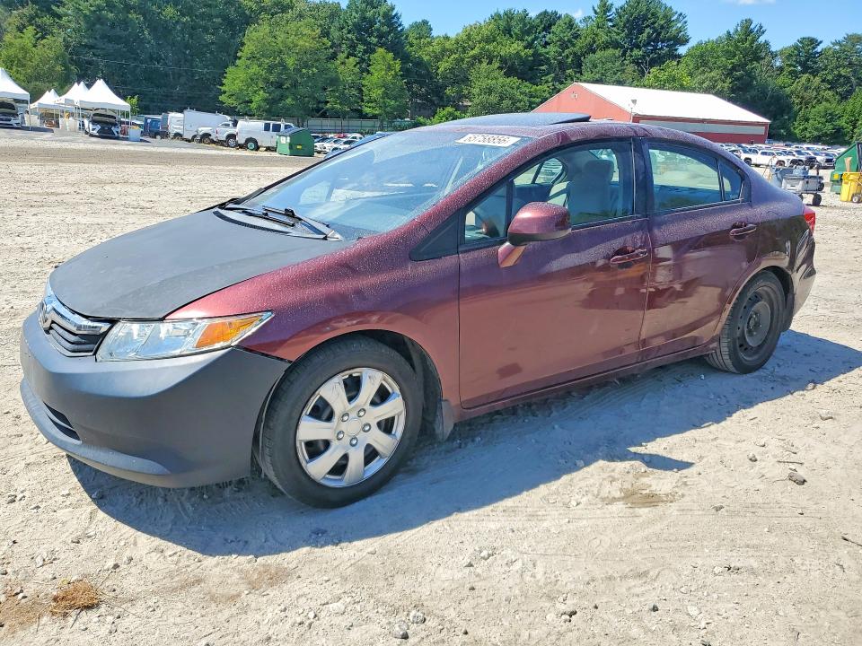 Продаж на аукціоні авто 2012 Honda Civic, vin: 2HGFB2F8XCH600927, номер лоту: 65758856