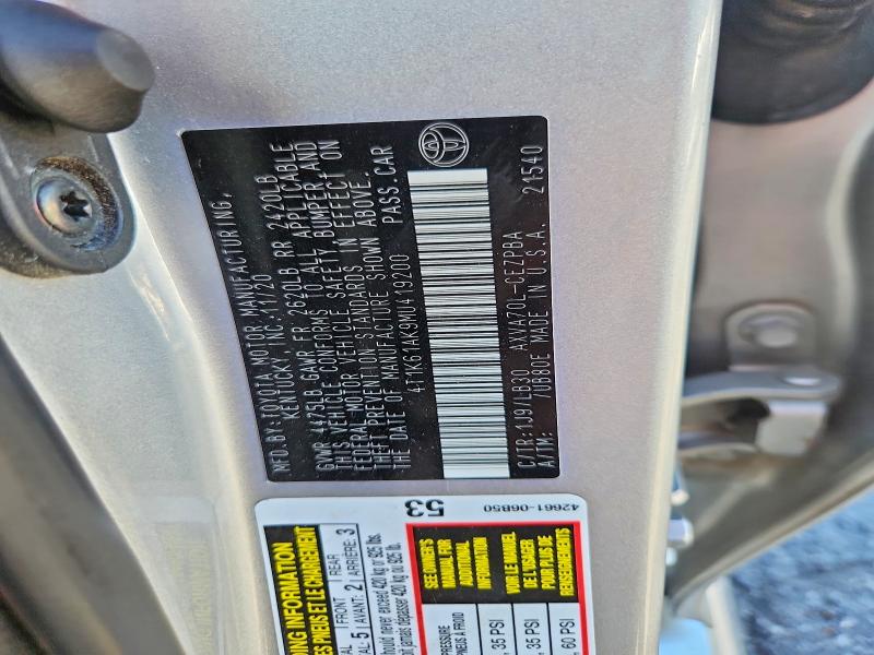 Aukcja sprzedaży 2021 Toyota Camry, vin: 4T1K61AK9MU419200, numer aukcji: 65299996