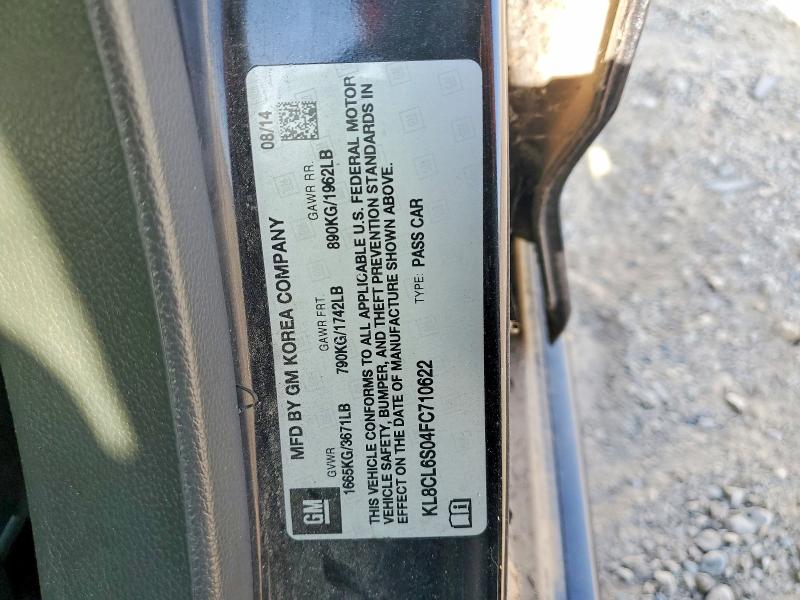 63656496 :رقم المزاد ، KL8CL6S04FC710622 vin ، 2015 Chevrolet Spark Ev مزاد بيع