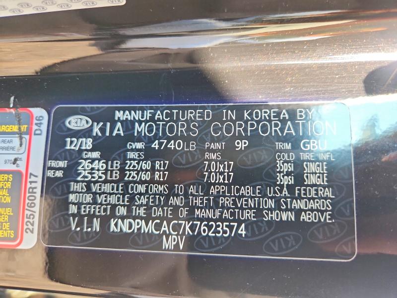 Aukcja sprzedaży 2019 Kia Sportage, vin: KNDPMCAC7K7623574, numer aukcji: 66982646