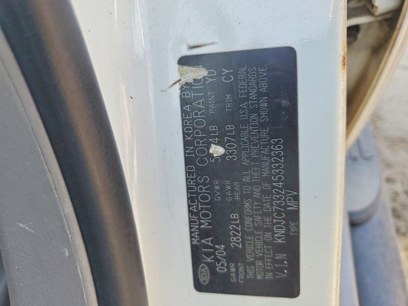 66301336 :رقم المزاد ، KNDJC733245332363 vin ، 2004 Kia Sorento مزاد بيع