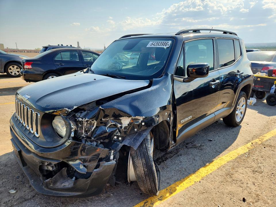 2017 Jeep Renegade მანქანა იყიდება აუქციონზე, vin: ZACCJBBBXHPF19082, აუქციონის ნომერი: 64393986