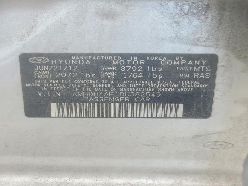 Продажа на аукционе авто 2013 Hyundai Elantra, vin: KMHDH4AE1DU582549, номер лота: 64448186