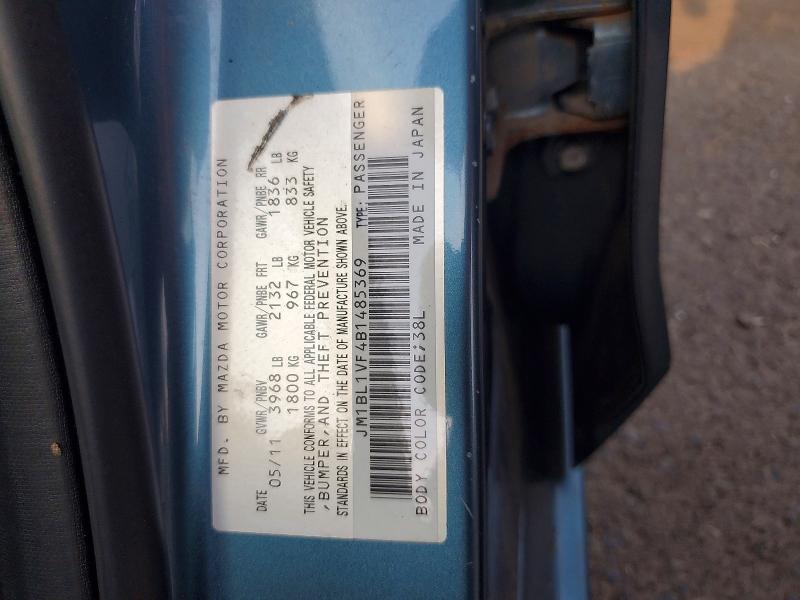 Aukcja sprzedaży 2011 Mazda 3, vin: JM1BL1VF4B1485369, numer aukcji: 64369376