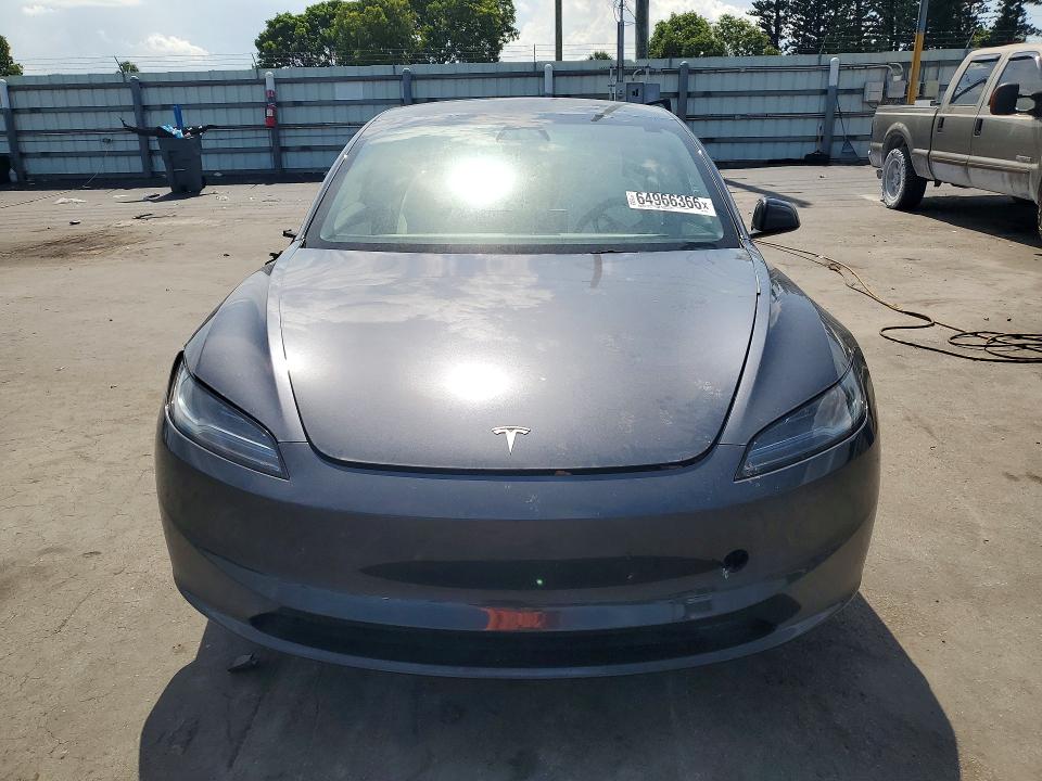 64966366 :رقم المزاد ، 5YJ3E1EA2SF942738 vin ، 2025 Tesla Model 3 مزاد بيع