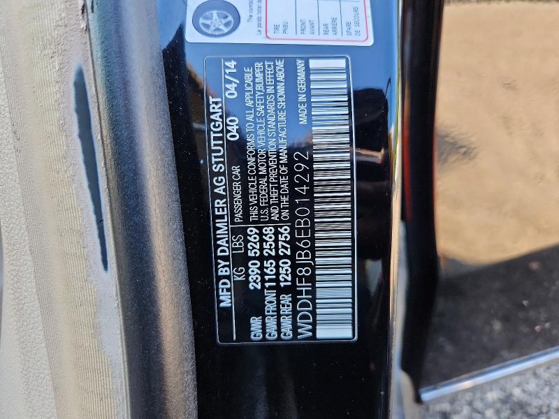 64908396 :رقم المزاد ، WDDHF8JB6EB014292 vin ، 2014 Mercedes-benz E مزاد بيع