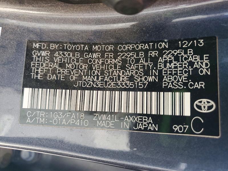 Продаж на аукціоні авто 2014 Toyota Prius V, vin: JTDZN3EU2E3335157, номер лоту: 67206296