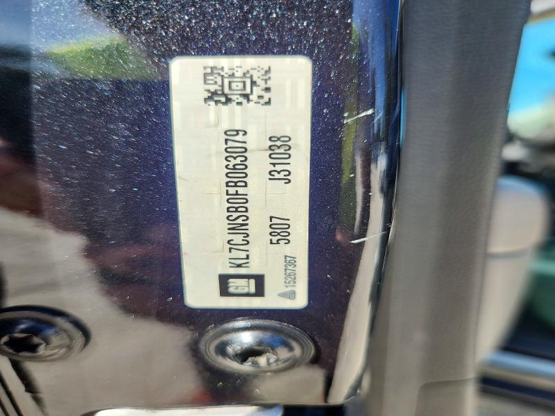 Aukcja sprzedaży 2015 Chevrolet Trax, vin: KL7CJNSB0FB063079, numer aukcji: 64551676