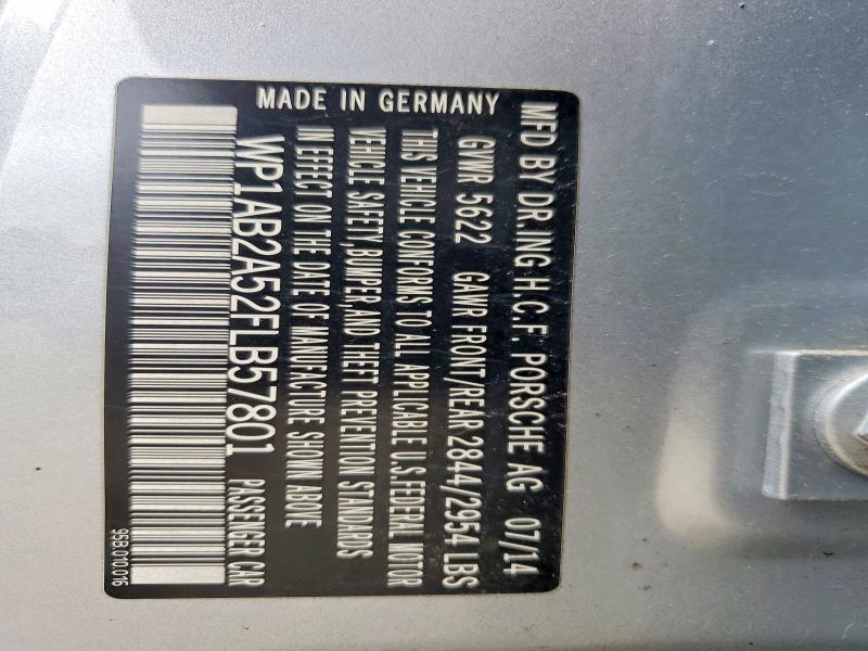 Продаж на аукціоні авто 2015 Porsche Macan, vin: WP1AB2A52FLB57801, номер лоту: 65536436