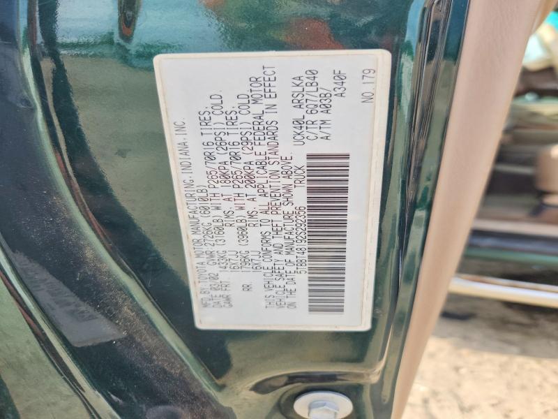 66837796 :رقم المزاد ، 5TBBT48192S292356 vin ، 2002 Toyota Tundra مزاد بيع