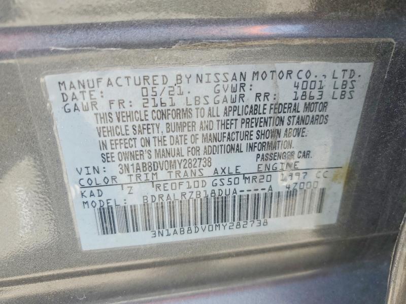 Продаж на аукціоні авто 2021 Nissan Sentra, vin: 3N1AB8DV0MY282738, номер лоту: 66990466