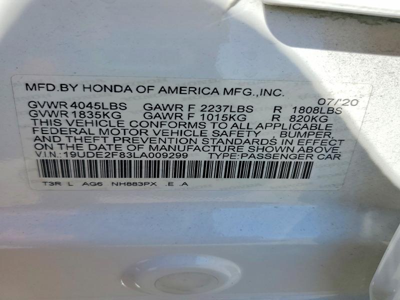 Продажа на аукционе авто 2020 Acura Ilx, vin: 19UDE2F83LA009299, номер лота: 63430296