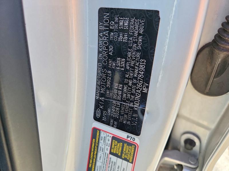 65639076 :رقم المزاد ، KNDJN2A26G7849813 vin ، 2016 Kia Soul مزاد بيع