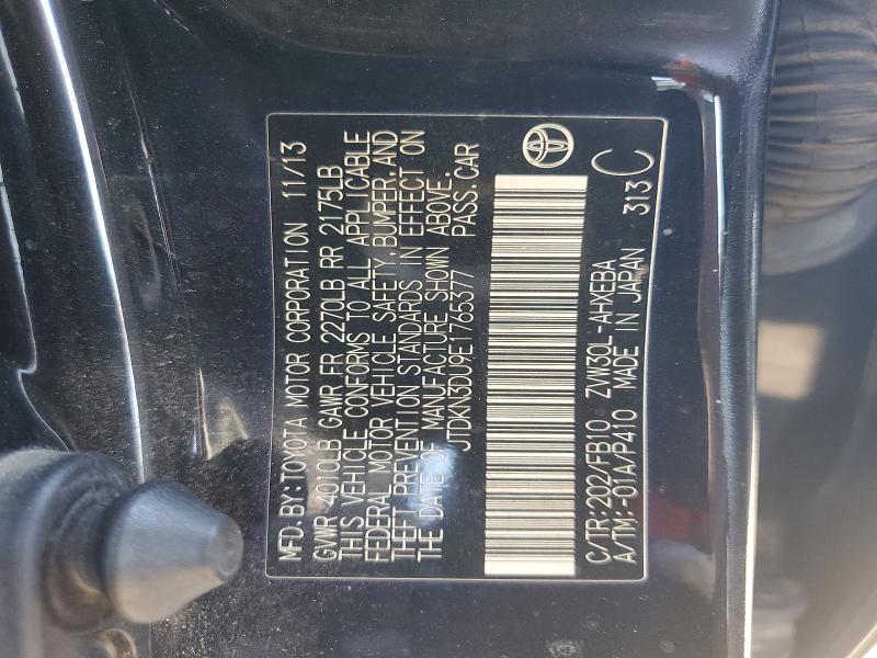 2014 Toyota Prius მანქანა იყიდება აუქციონზე, vin: JTDKN3DU9E1765377, აუქციონის ნომერი: 66572606