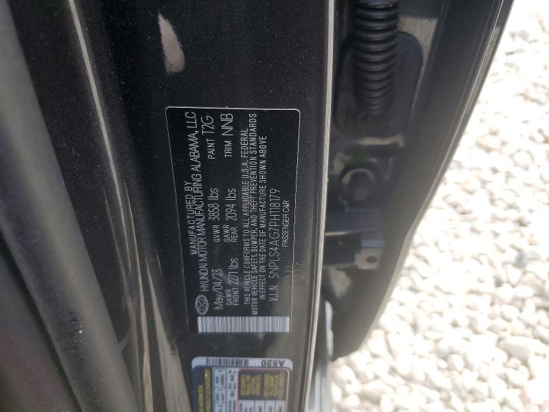 65757106 :رقم المزاد ، 5NPLS4AG7PH118179 vin ، 2023 Hyundai Elantra مزاد بيع