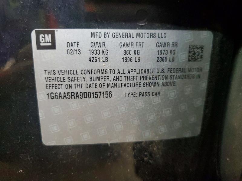 Продаж на аукціоні авто 2013 Cadillac Ats, vin: 1G6AA5RA9D0157156, номер лоту: 64987816