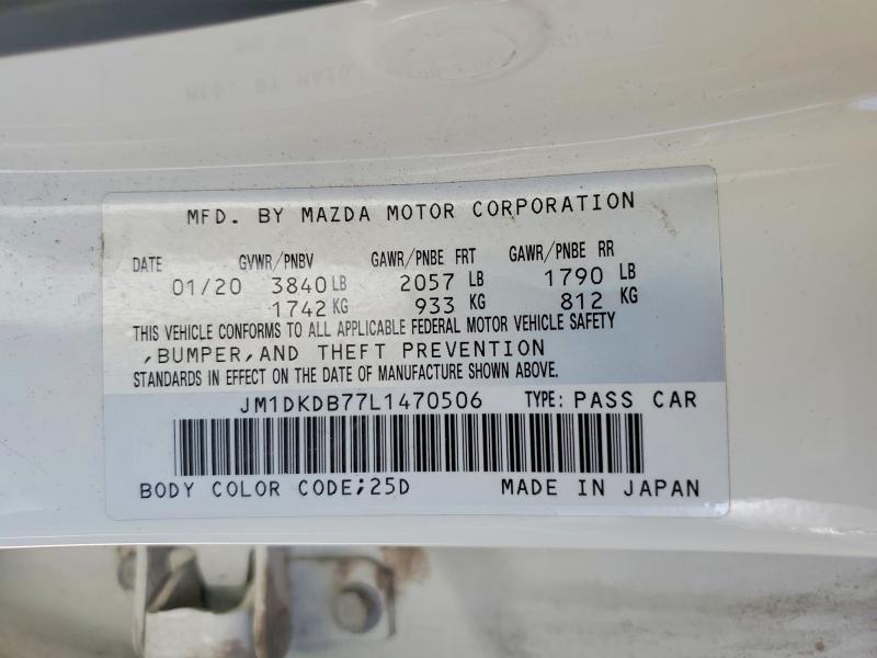 Aukcja sprzedaży 2020 Mazda Cx-3, vin: JM1DKDB77L1470506, numer aukcji: 65645876