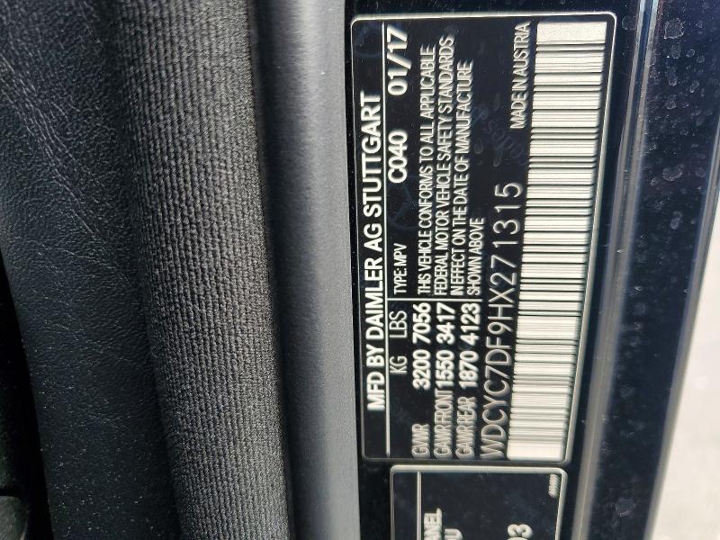 Продажа на аукционе авто 2017 Mercedes-benz G, vin: WDCYC7DF9HX271315, номер лота: 64502986