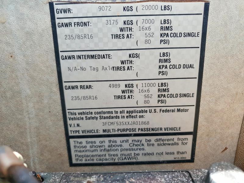 Aukcja sprzedaży 1999 National Rv Recreational Vehicle (rv), vin: 3FCMF53SXXJA01868, numer aukcji: 63623226