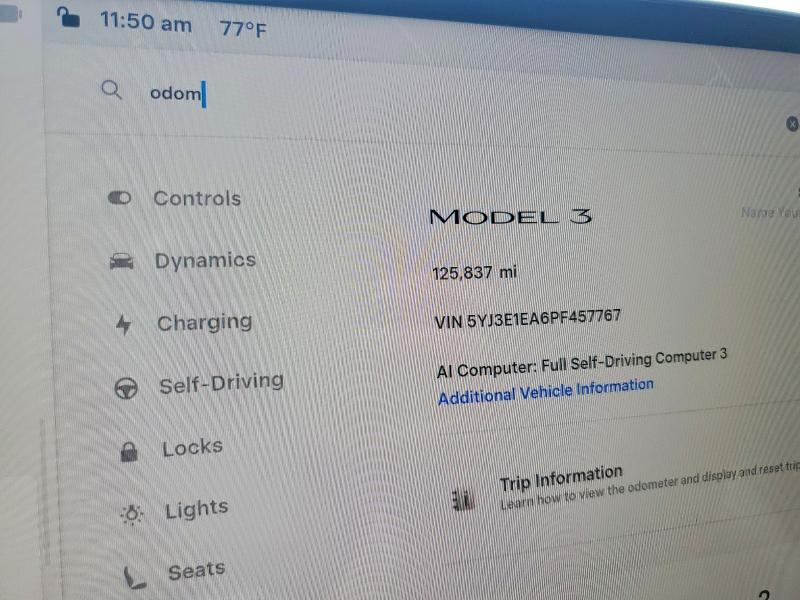 Продаж на аукціоні авто 2023 Tesla Model 3, vin: 5YJ3E1EA6PF457767, номер лоту: 67171006