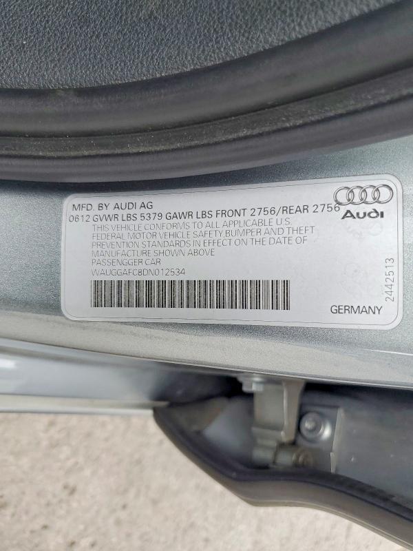 Aukcja sprzedaży 2013 Audi A6, vin: WAUGGAFC8DN012534, numer aukcji: 65683456