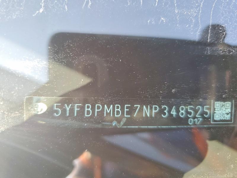 Продажа на аукционе авто 2022 Toyota Corolla, vin: 5YFBPMBE7NP348525, номер лота: 61539076