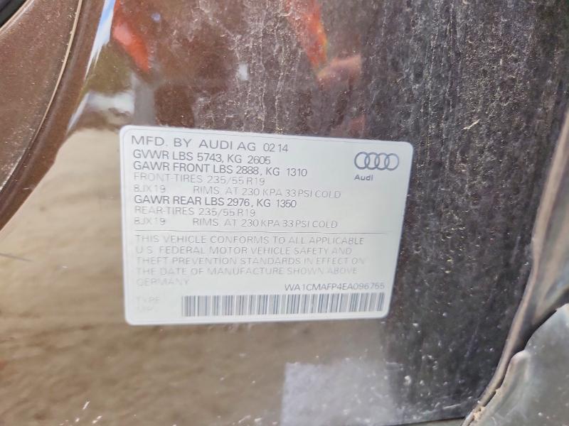 63768056 :رقم المزاد ، WA1CMAFP4EA096755 vin ، 2014 Audi Q5 مزاد بيع