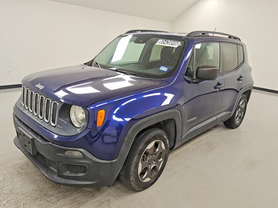 2016 Jeep Renegade მანქანა იყიდება აუქციონზე, vin: ZACCJAAT6GPD71631, აუქციონის ნომერი: 65426046