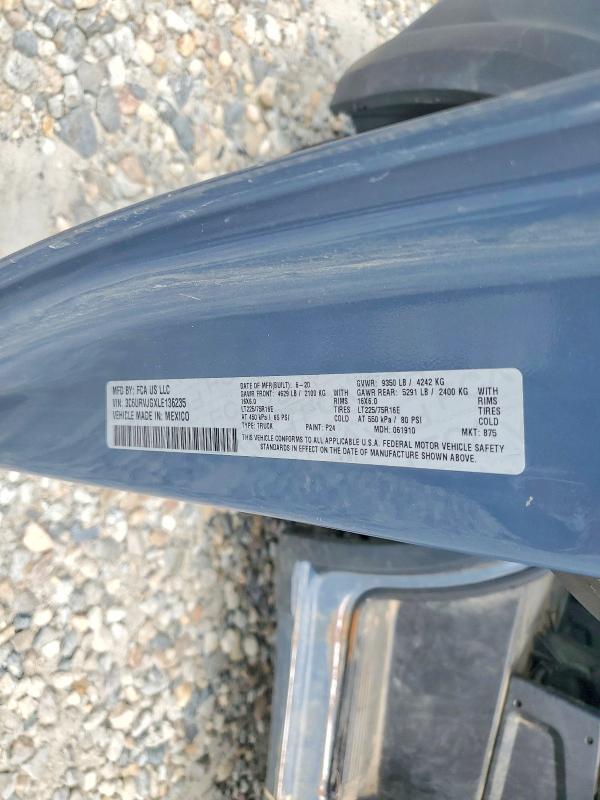Продаж на аукціоні авто 2020 Ram Promaster 3500, vin: 3C6URVJGXLE136235, номер лоту: 65045756