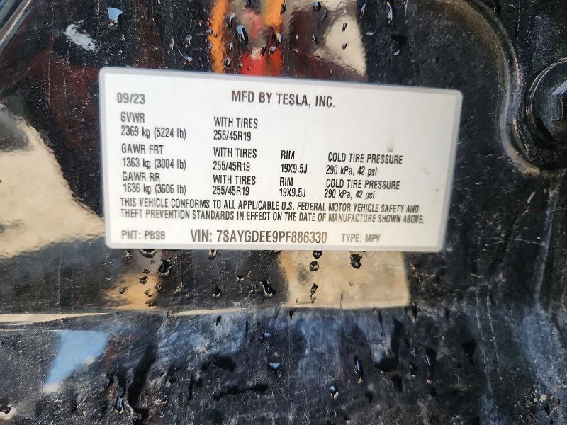 Aukcja sprzedaży 2023 Tesla Model Y, vin: 7SAYGDEE9PF886330, numer aukcji: 64100416